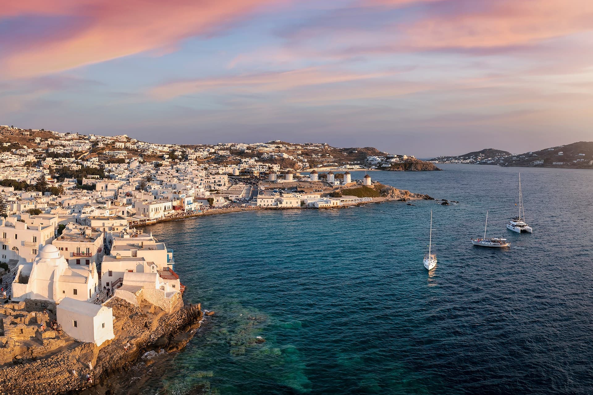Areas of Mykonos